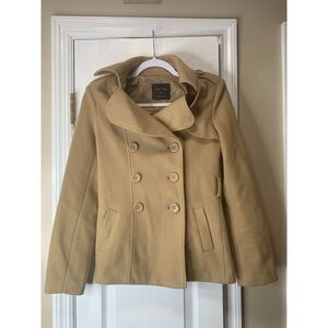 Womens Small Love‎ Tree Faux Suede Camel Coat No Belt